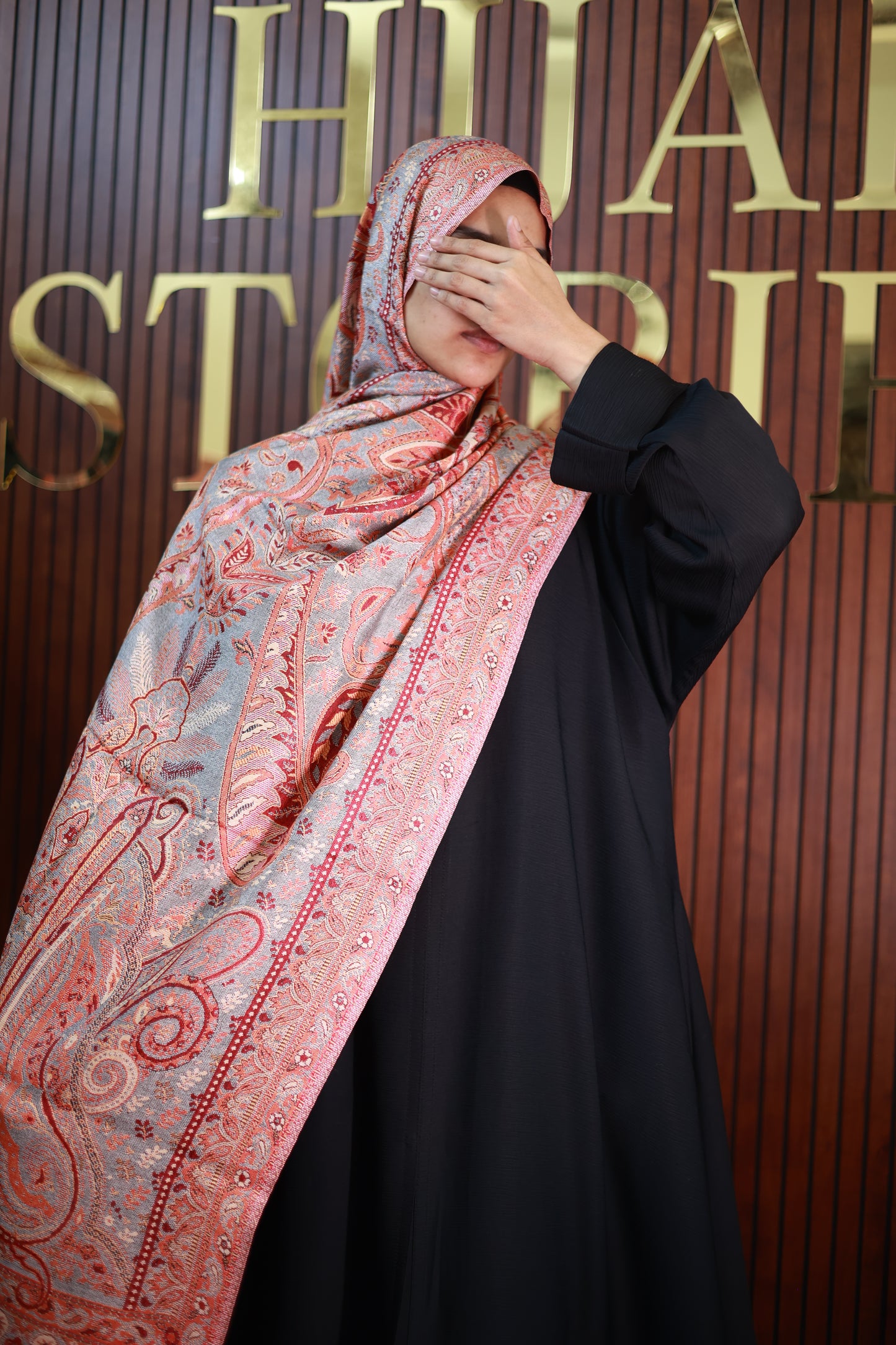 035 Premium Woven Pashmina Shawl Wrap Scarf