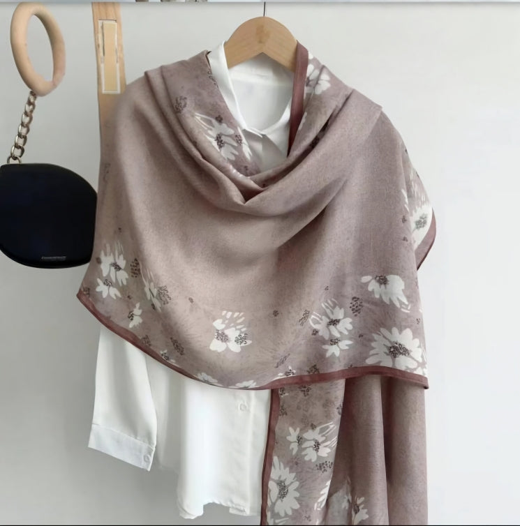 Everyday Viscose Scarf for Modest Fashion – Charcoal Grey Finish