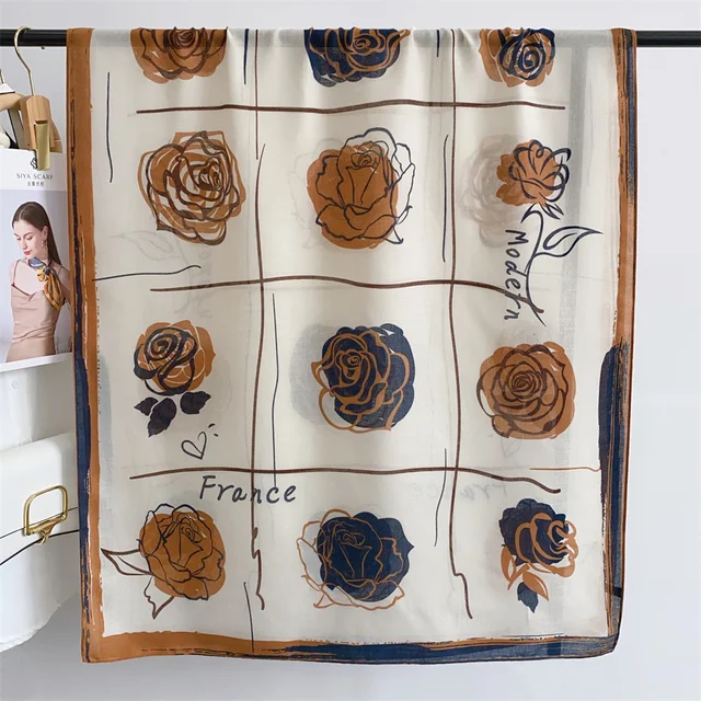 France Rose Sun Viscose Scarf