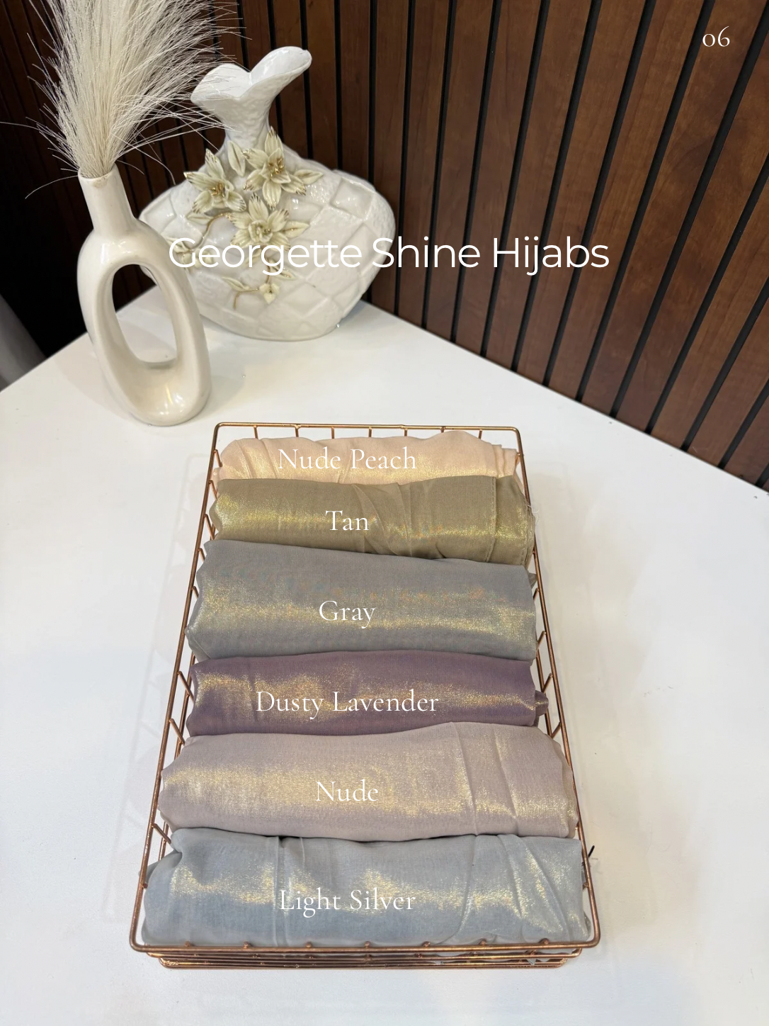 Georgette Shine Hijabs Summer Edition 26’