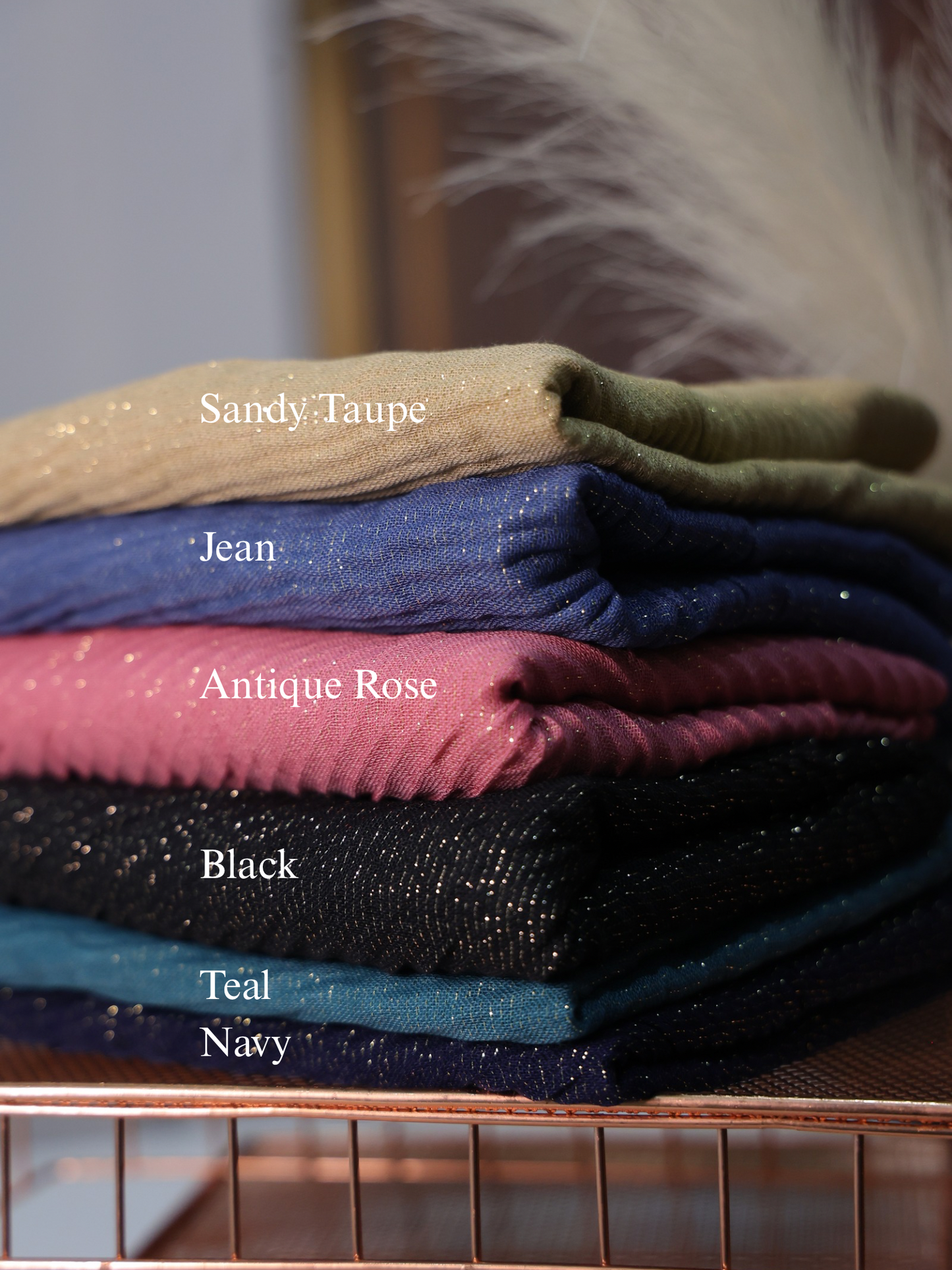 Shine Pleated Cotton Hijabs