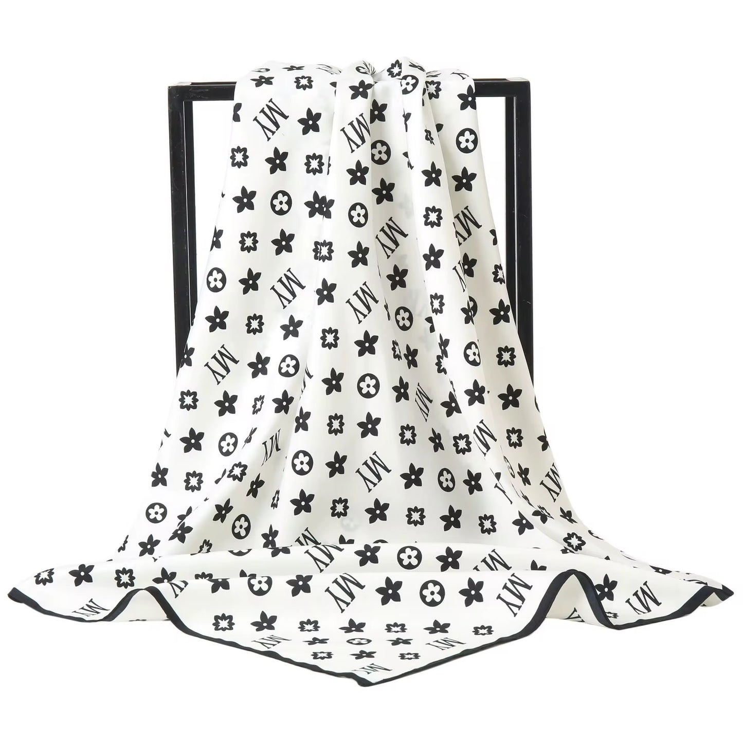 My White Square Scarf