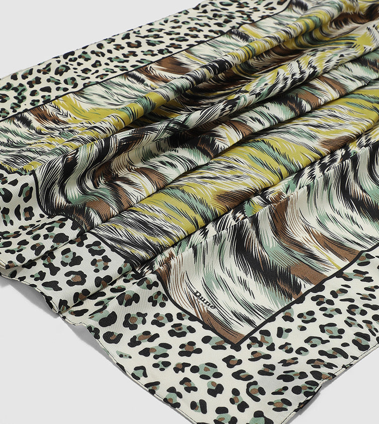 Green Wild Square Scarf