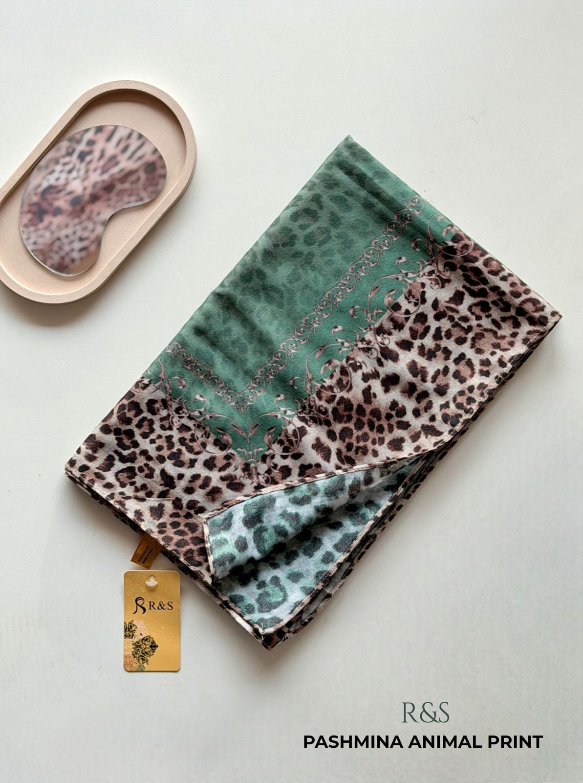 R&S Pashmina Cotton Animal Print Hijabs