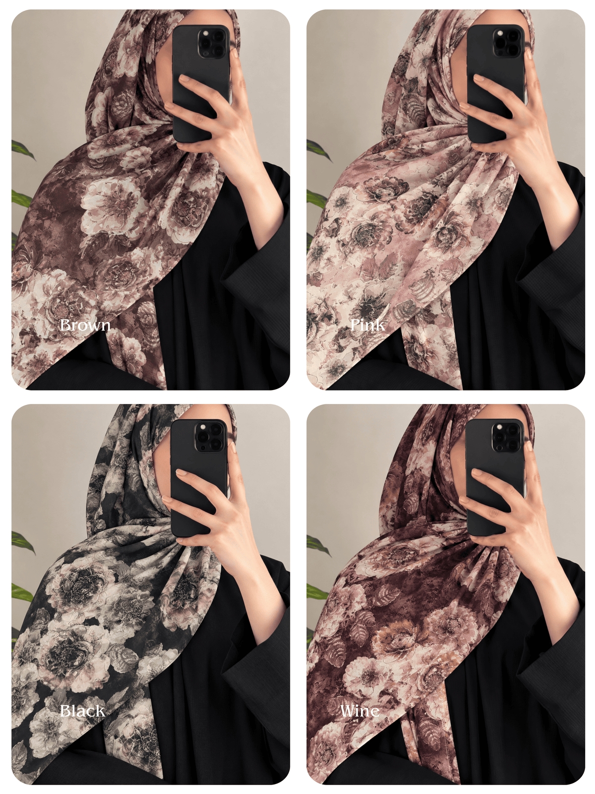 Bloom Printed Cotton Hijabs