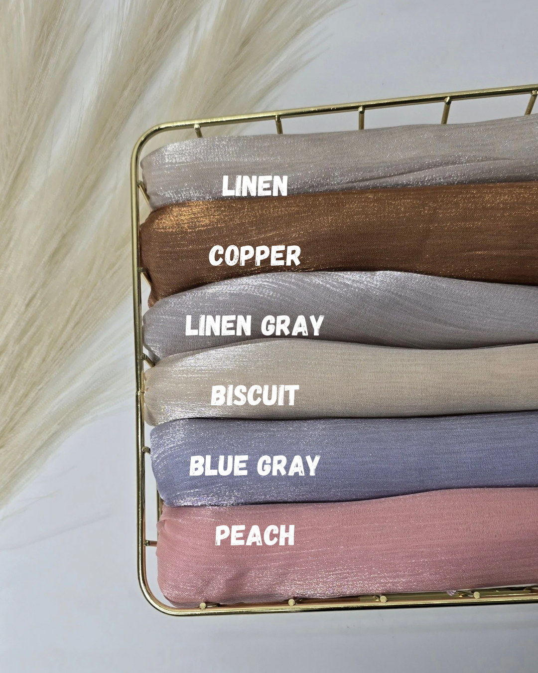 Organza Shimmer Hijabs Summer 25 Edition