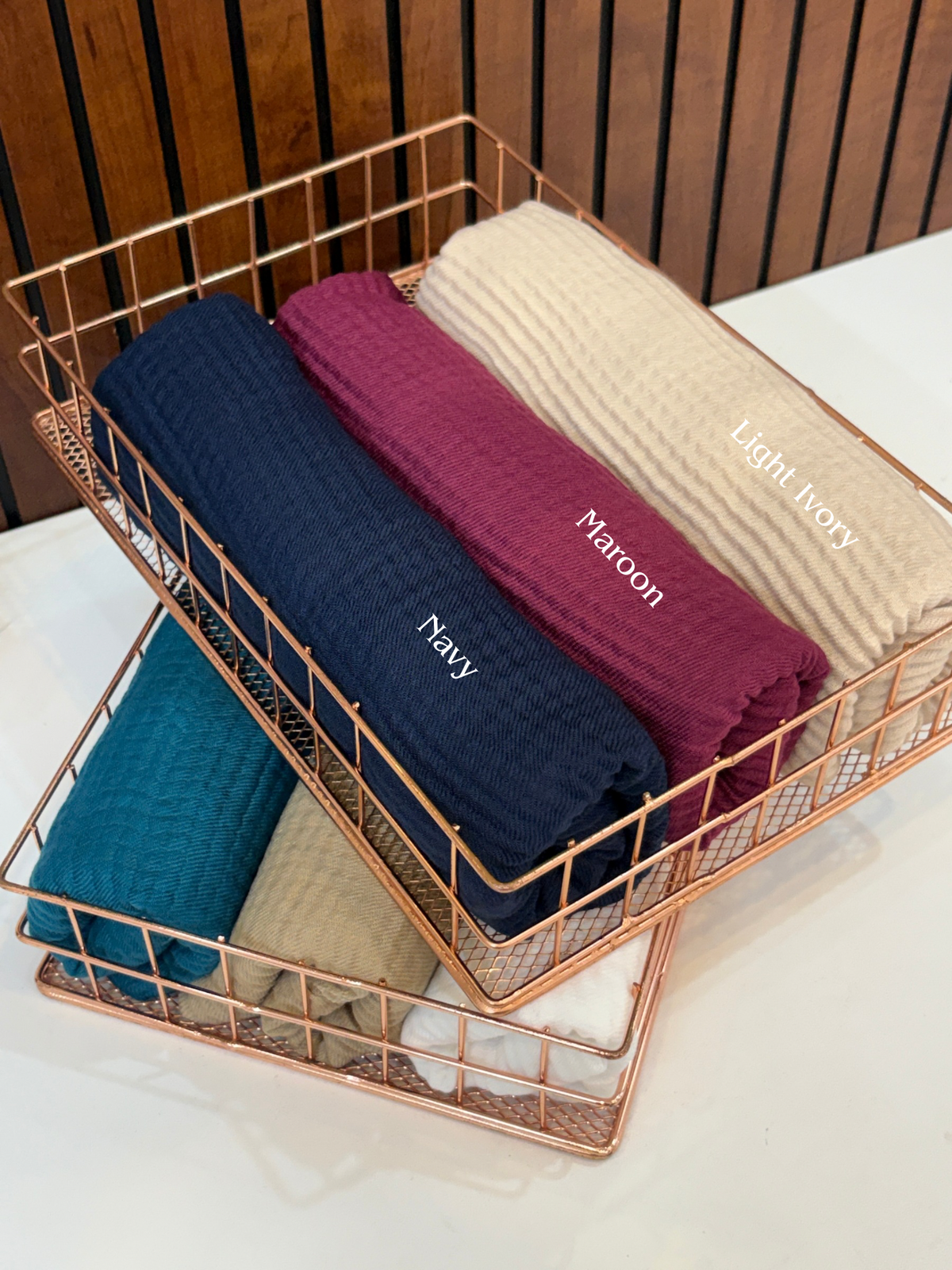 Box Pleated Cotton Hijabs