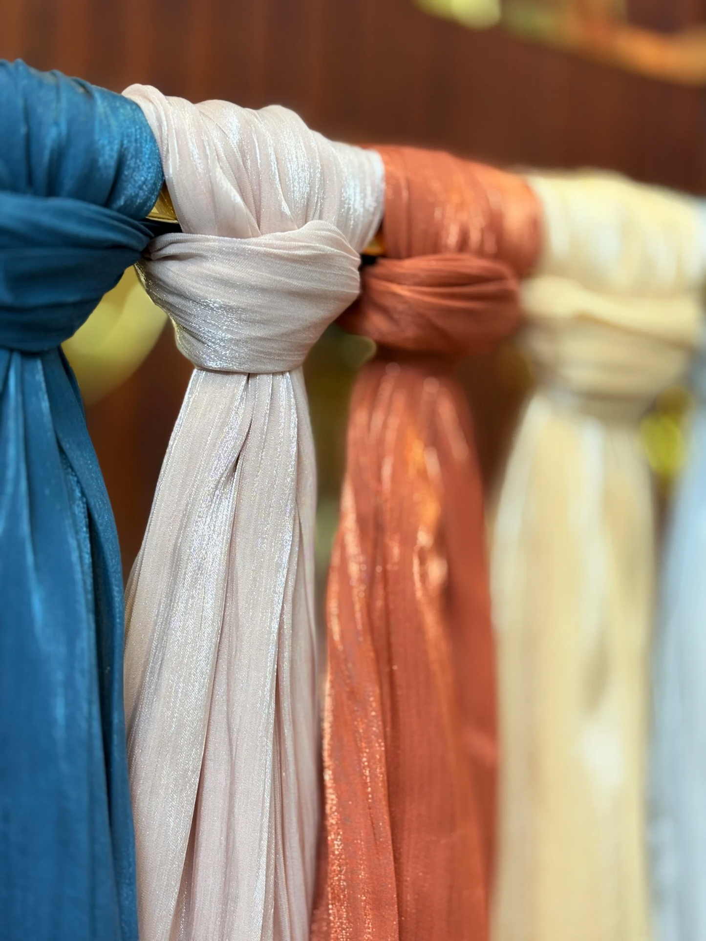 Yusraa Organza Shimmer Hijabs Ramadan Edition