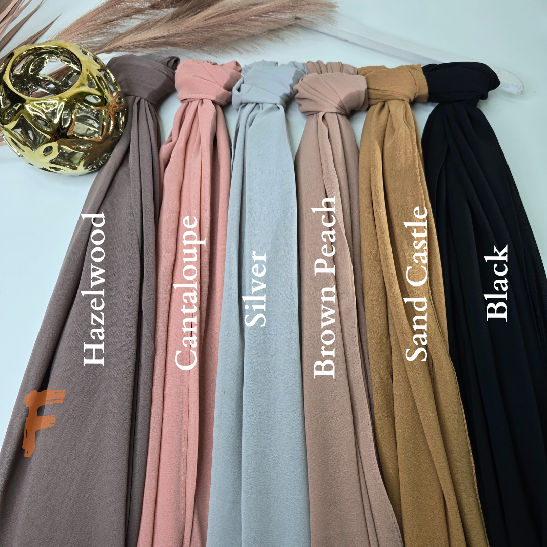 2.1 Meter Premium Malaysian Heavy Chiffon Hijabs