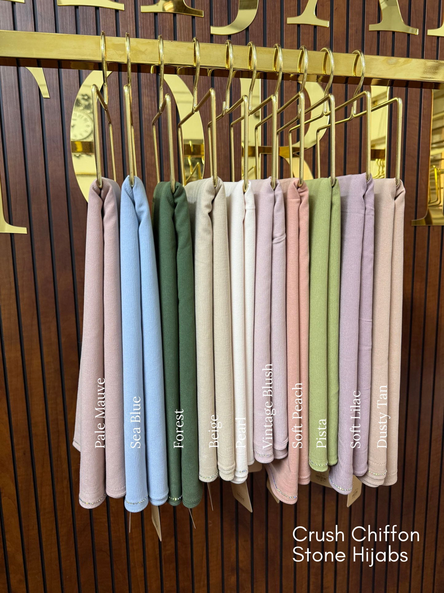 Premium Crush Soft Chiffon Stone Hijab