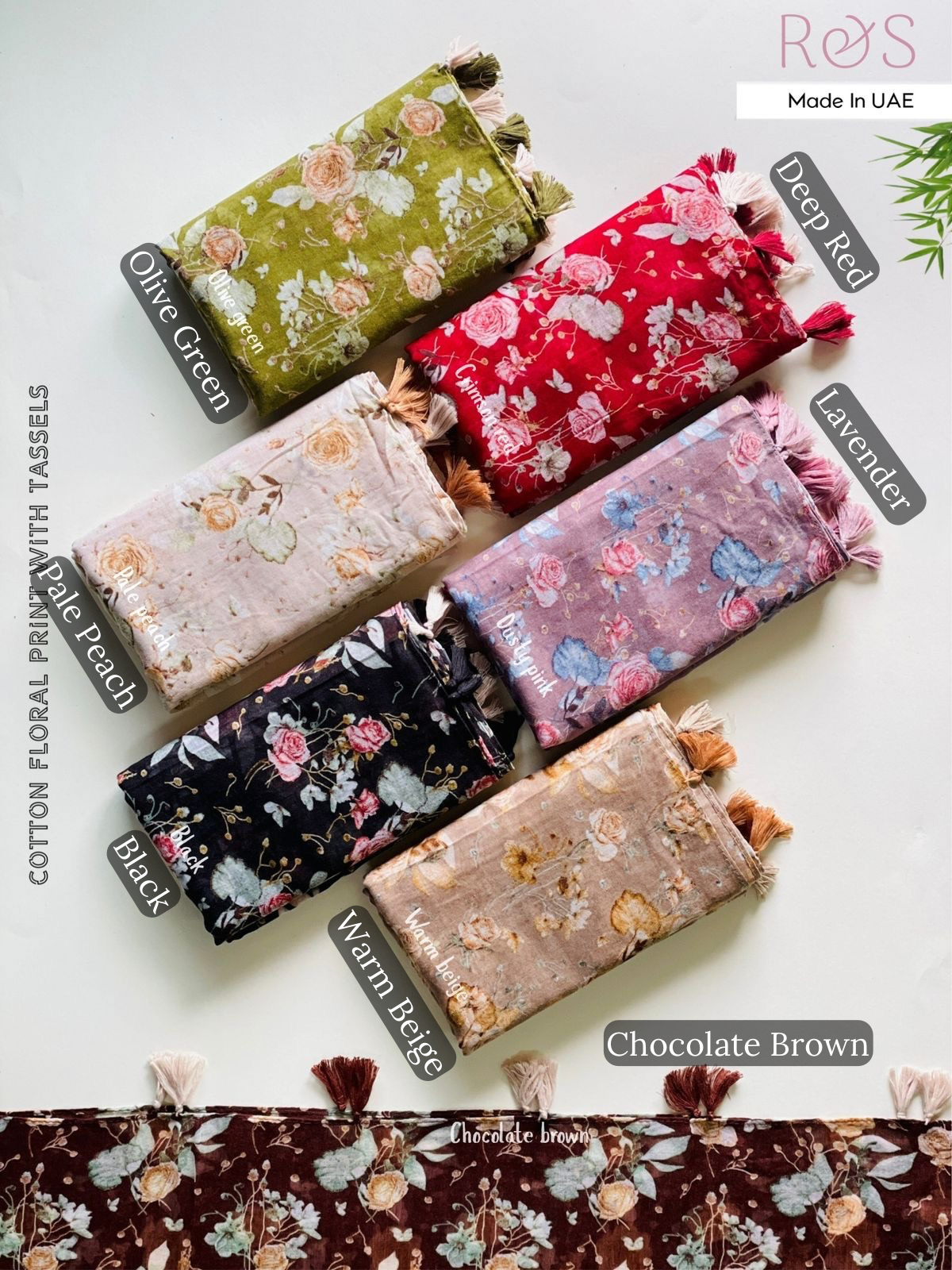 R & S Floral Rosie Cotton Hijabs