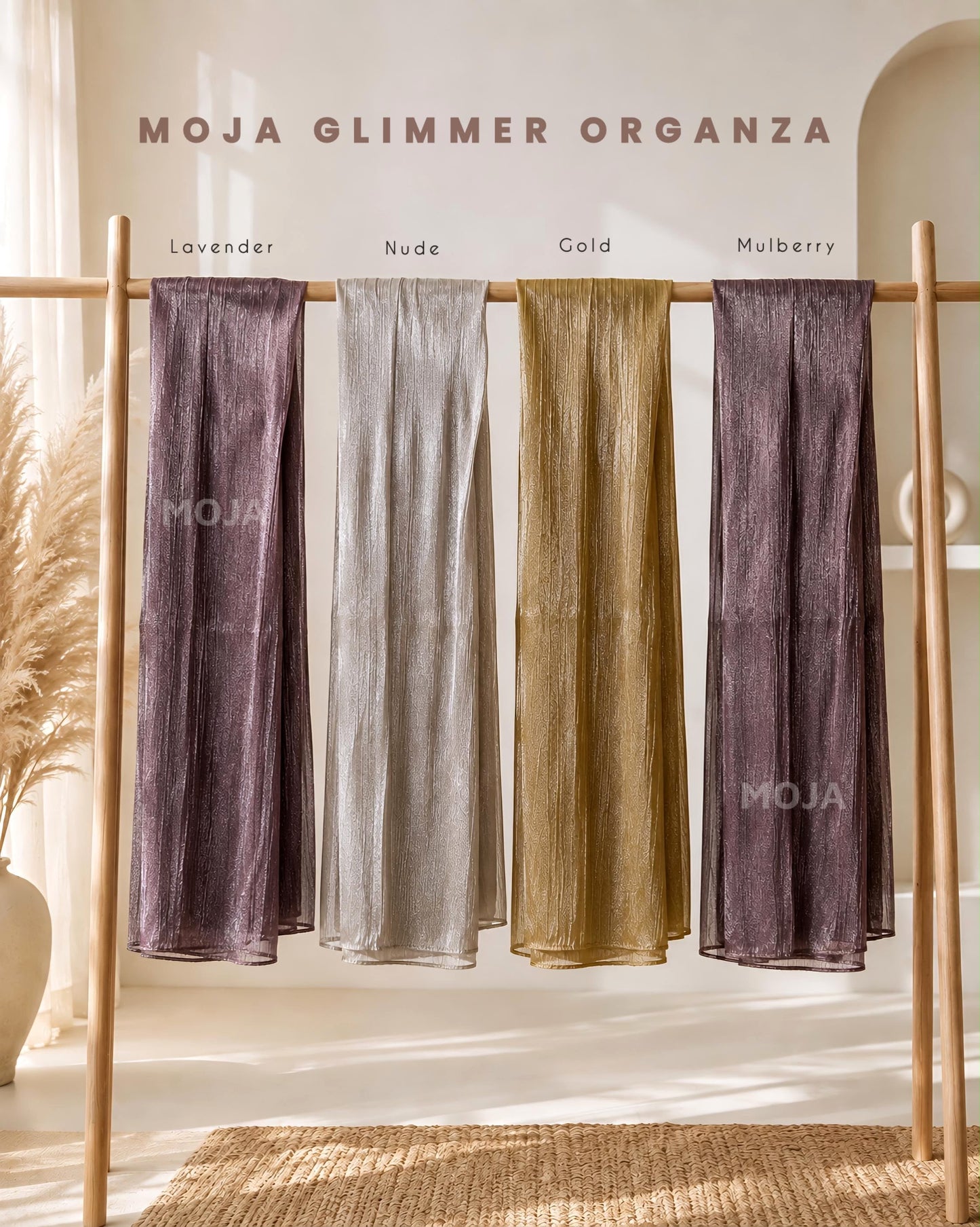 Moja Glimmer Organza Hijabs