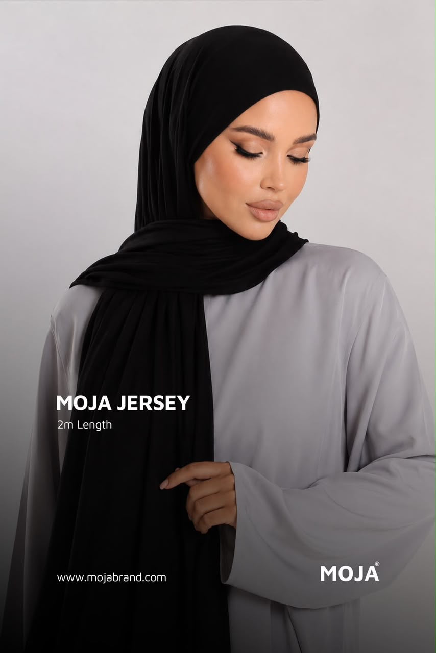 MOJA Black Jersey Hijab