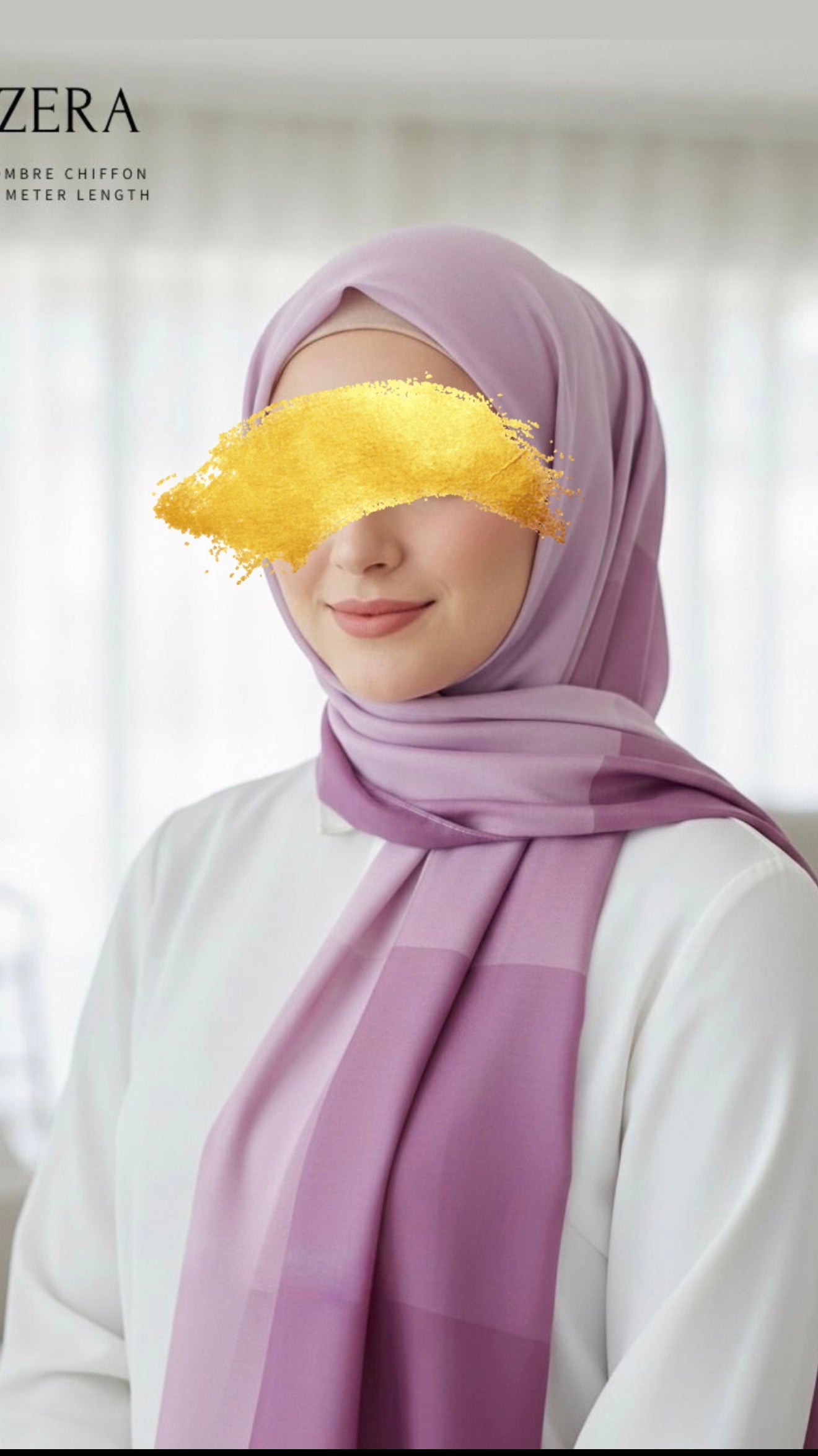chiffon ombre hijab