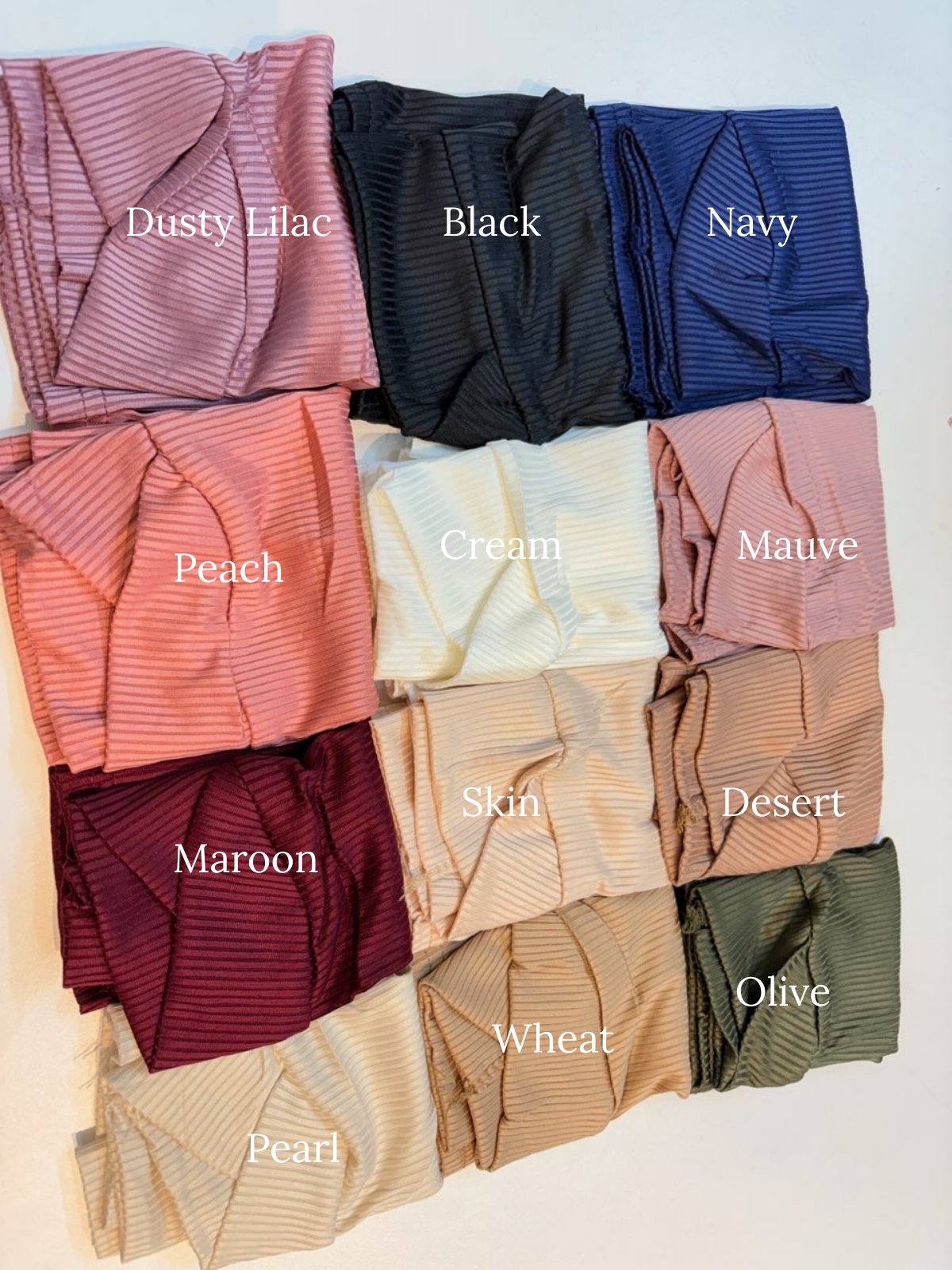 Imported Ribbed Turban Tube Cap