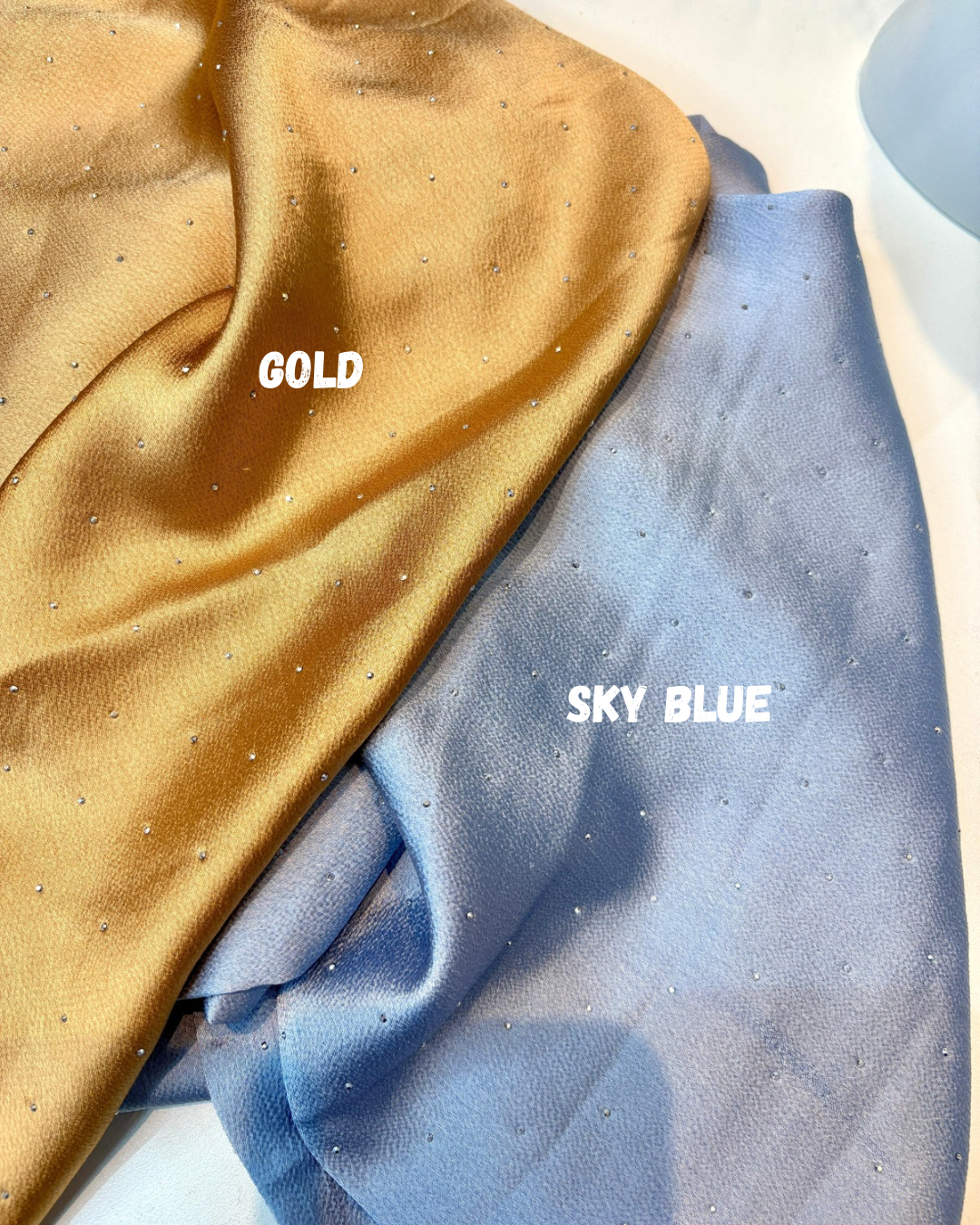 Yusraa Stone Bubble Satin Hijabs Summer Edition 25