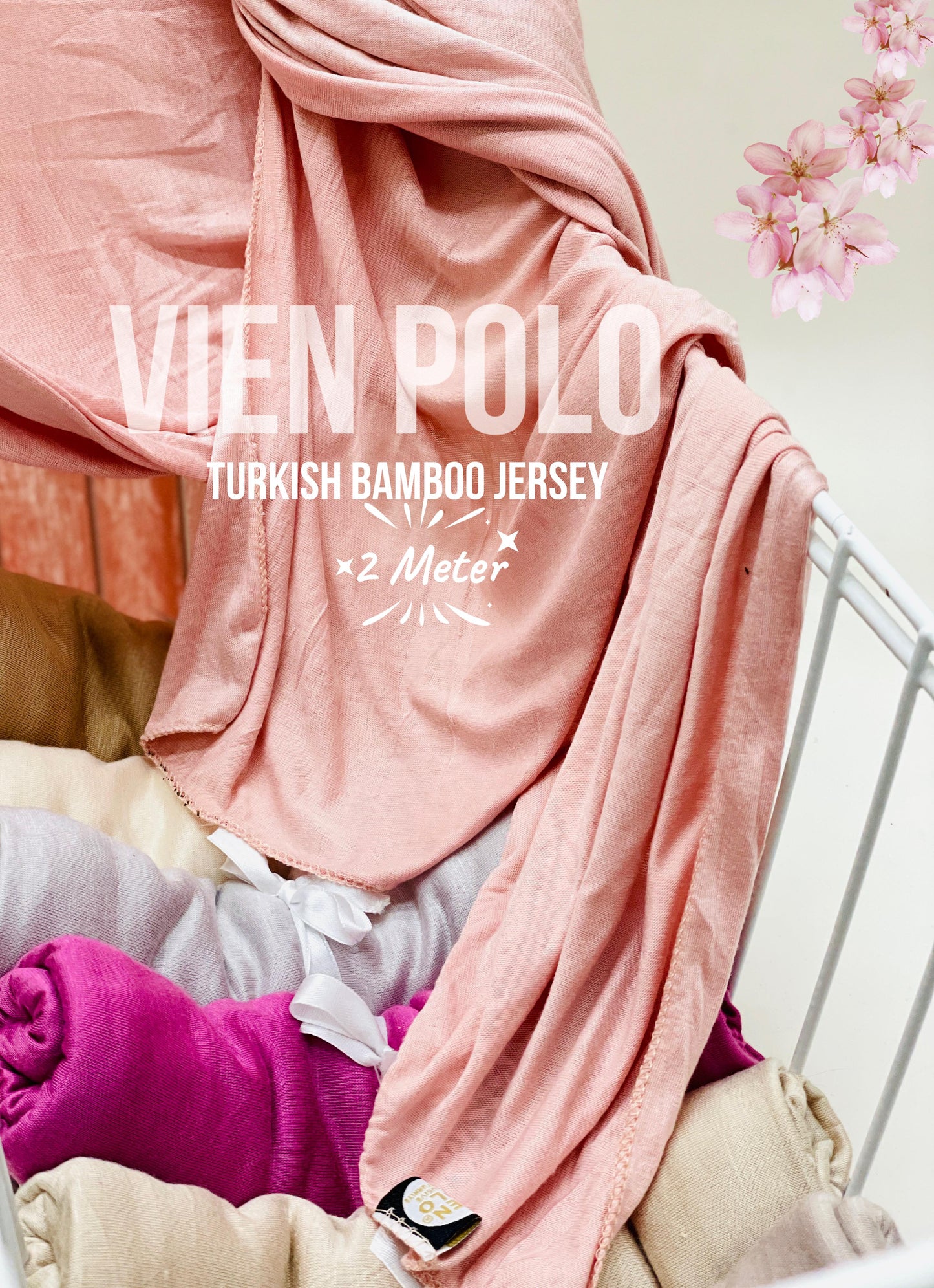 2 Meter Turkish Bamboo Jersey Hijabs – fuchsia Jersey Jersey Hijabs
