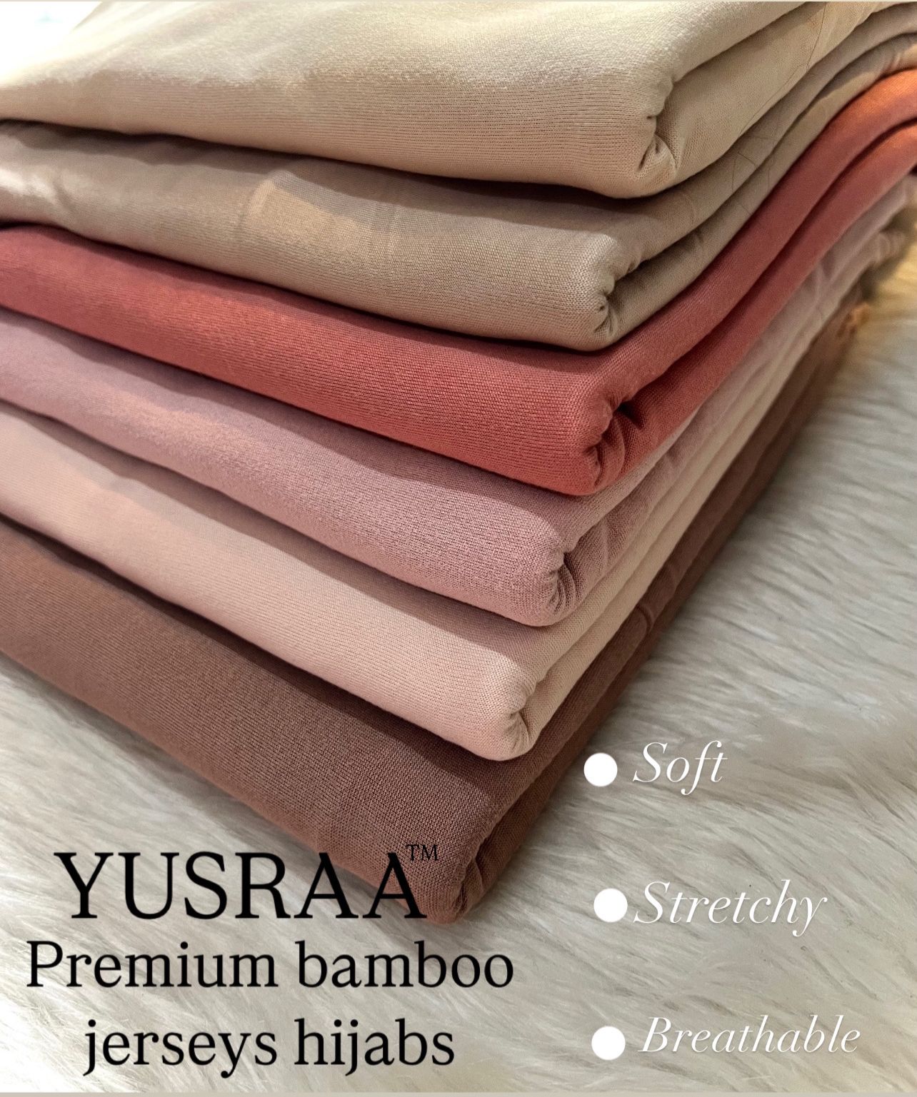 Yusraa Bamboo Jersey Hijabs Summer – forest-green Jersey Jersey Hijabs