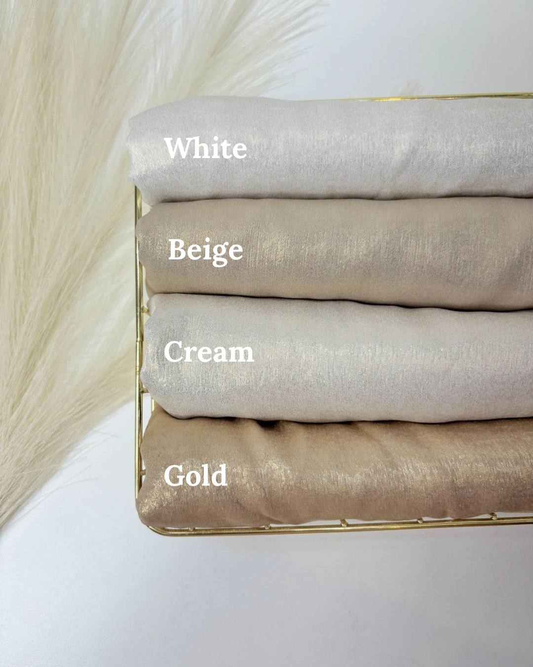 Gold Foil Velvet Satin Hijabs