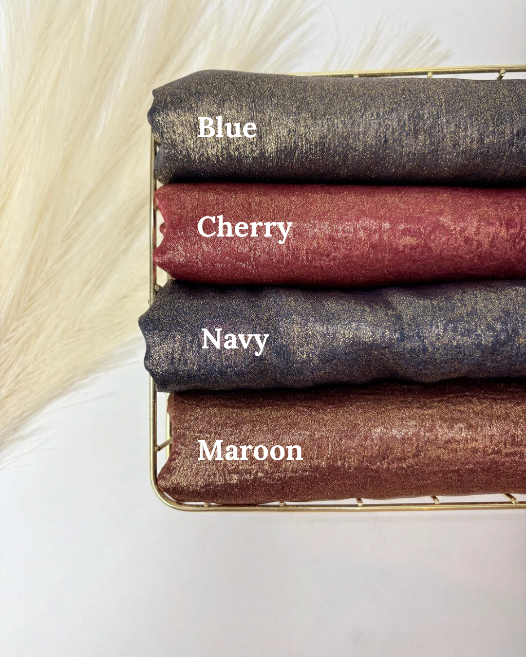 Gold Foil Velvet Satin Hijabs