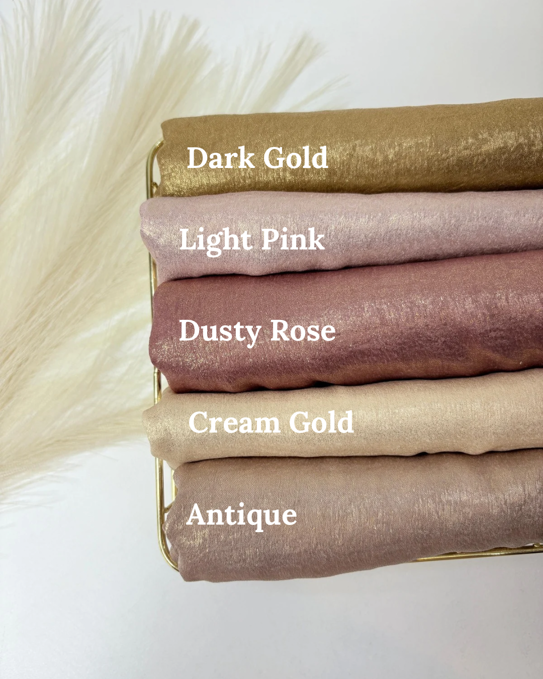 Gold Foil Velvet Satin Hijabs