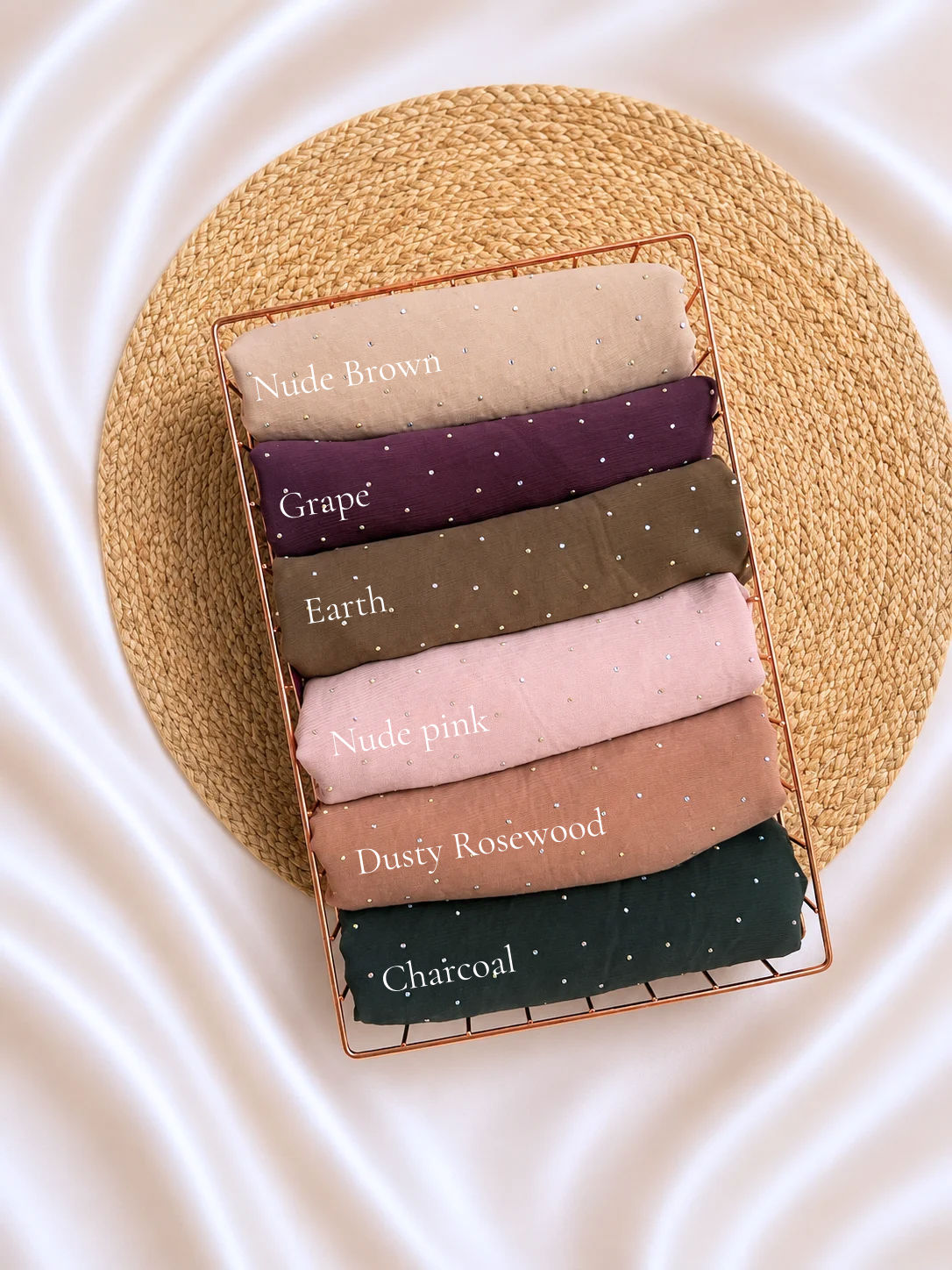 Muna Chiffon Stone Hijabs Summer Edition 26’