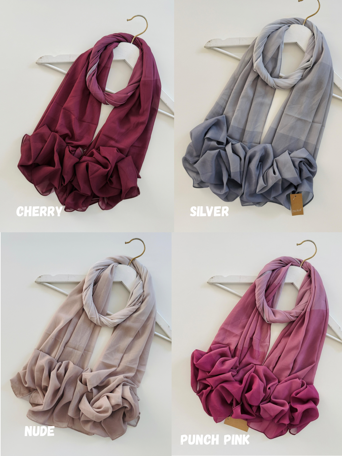 Zera Digital Stripes Ombre Chiffon Hijabs