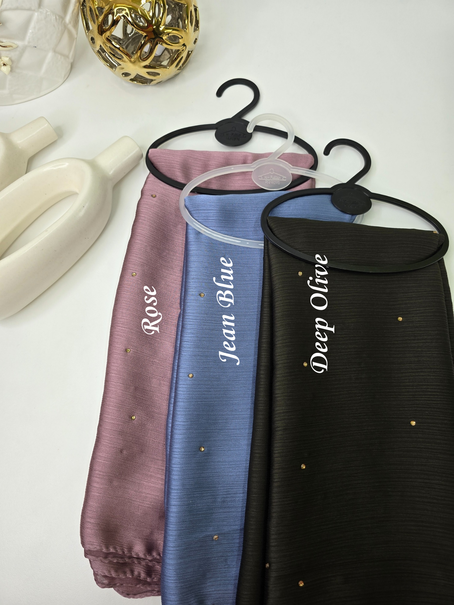 Muna Satin All Over Stone Hijabs