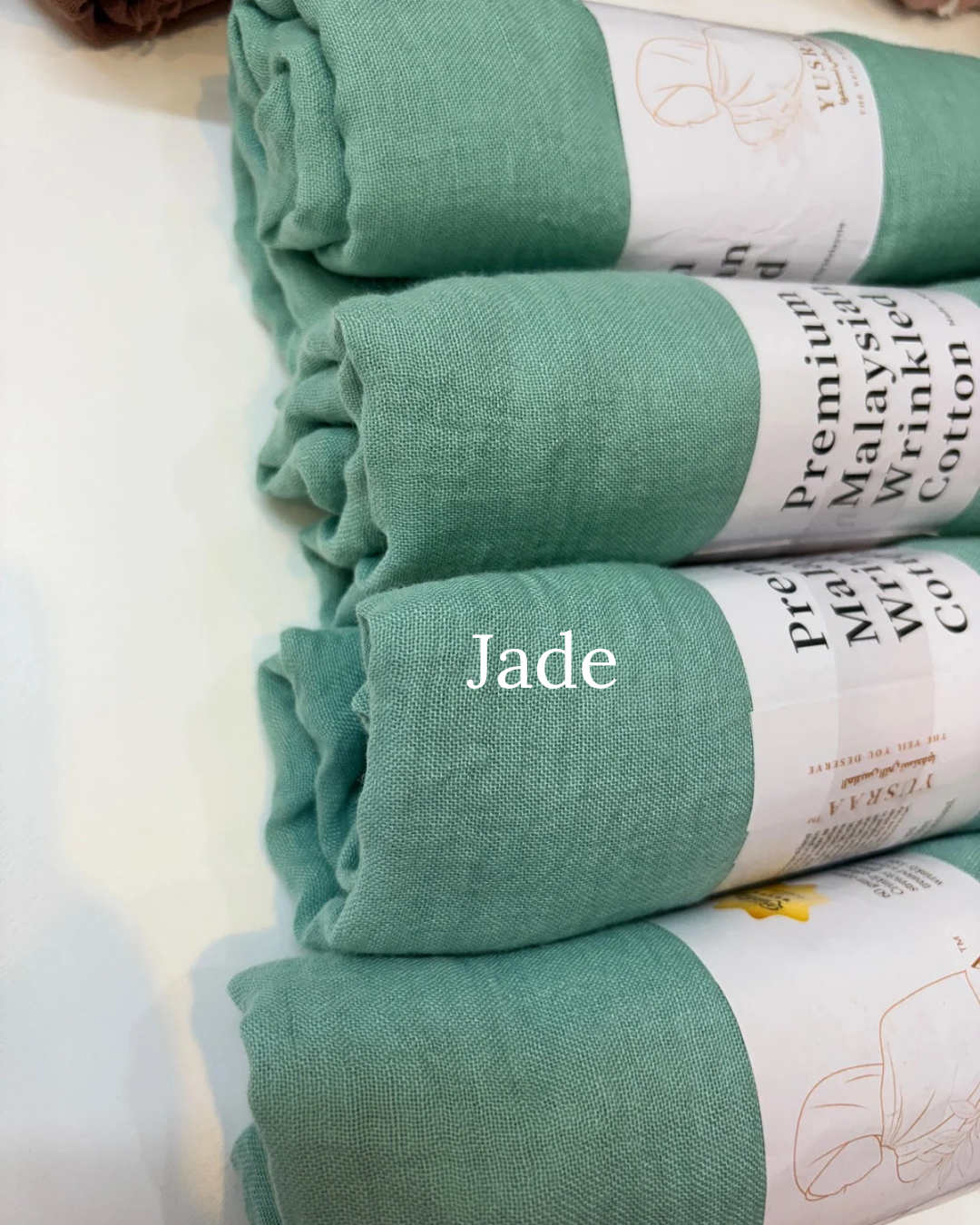 Yusraa Crinkle Cotton Hijabs Big Size