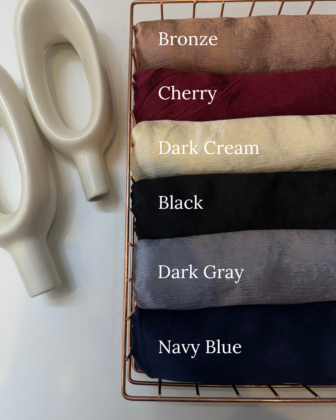 Yusraa Marble Satin Hijabs Summer Edition 25