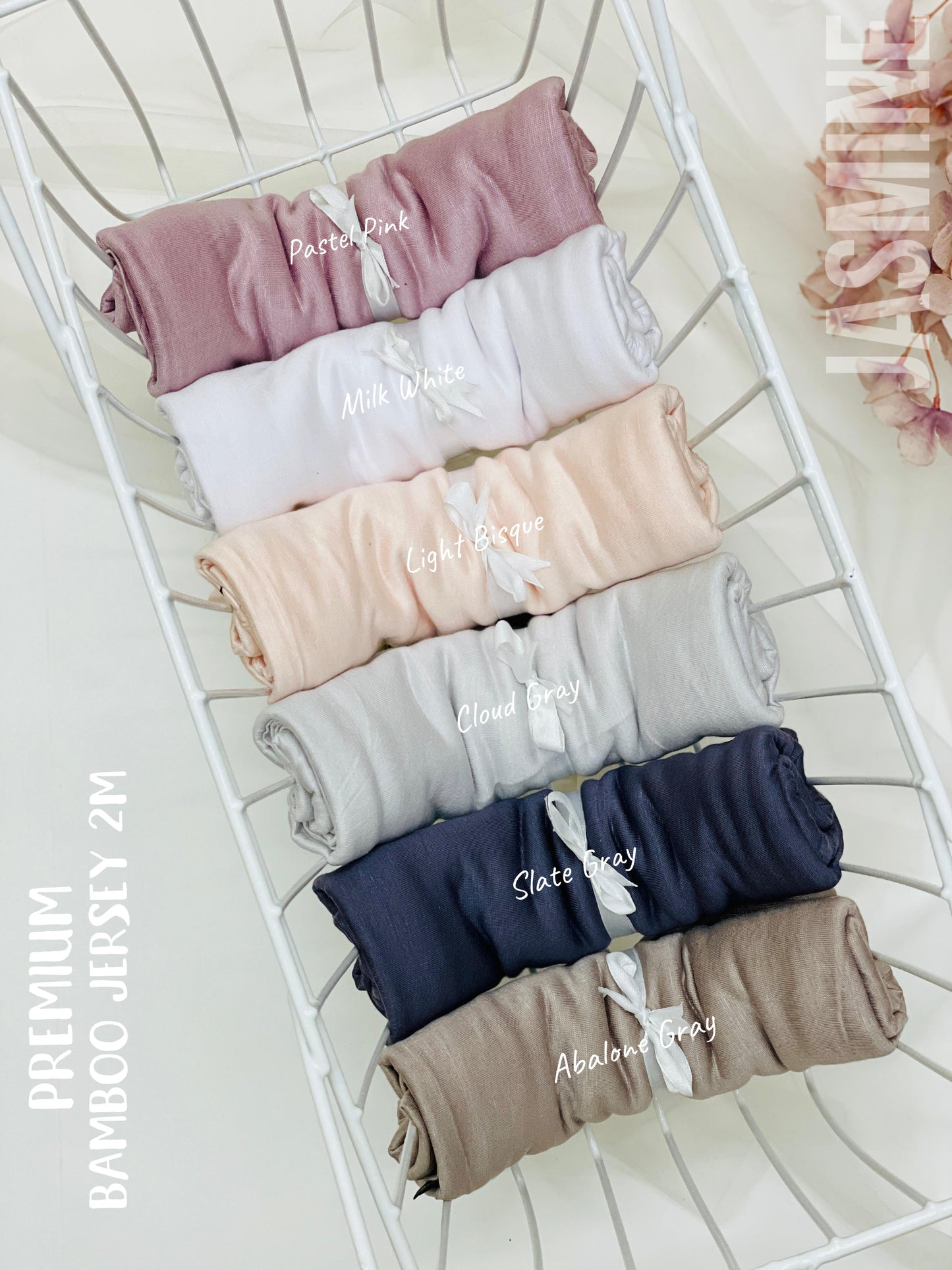 Jasmine Premium Bamboo Jersey Hijabs 2M