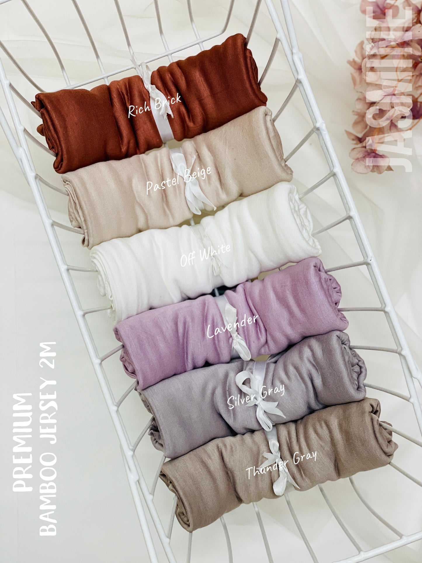 Jasmine Premium Bamboo Jersey Hijabs 2M