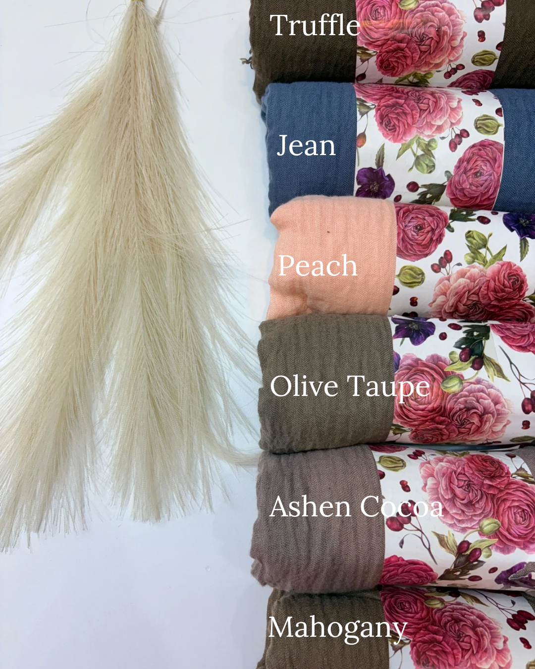Imported Crinkle Cotton Hijabs Big Size
