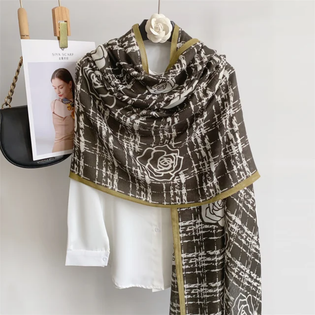 Elegant Viscose Scarf, Lightweight and Breathable