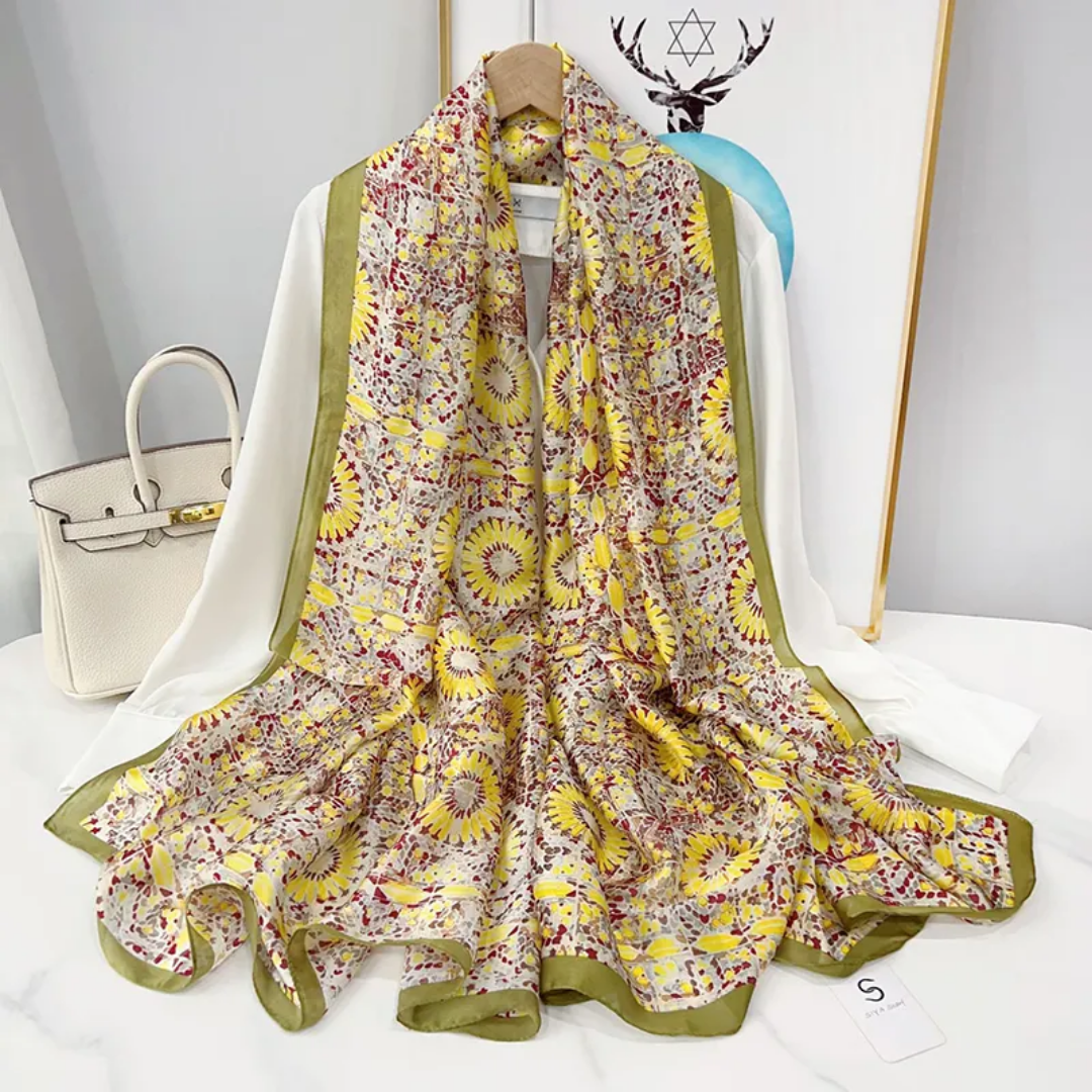 Paisley Charm Printed Silk Scarf
