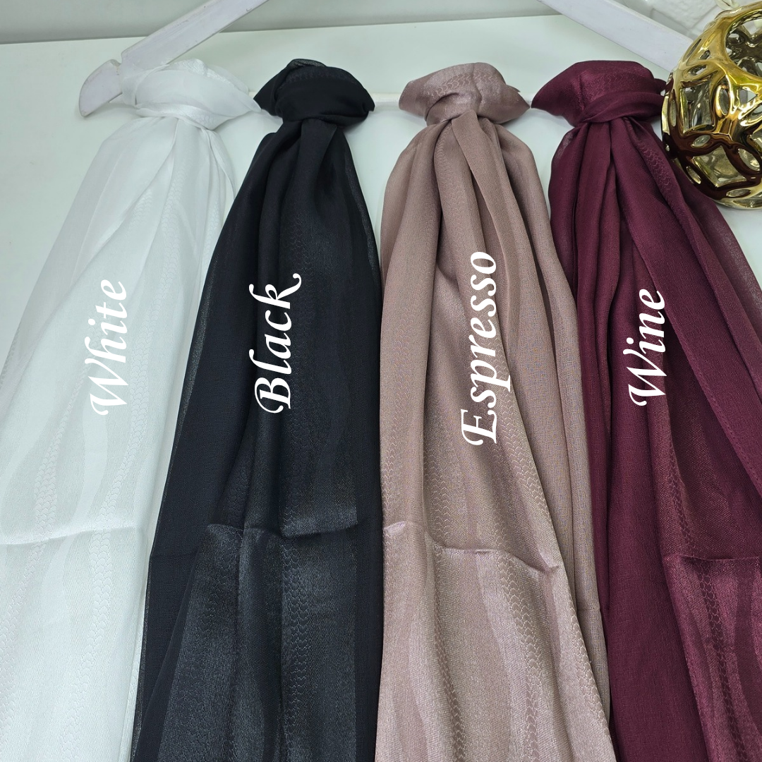 Georgette Satin Hijabs Print 3