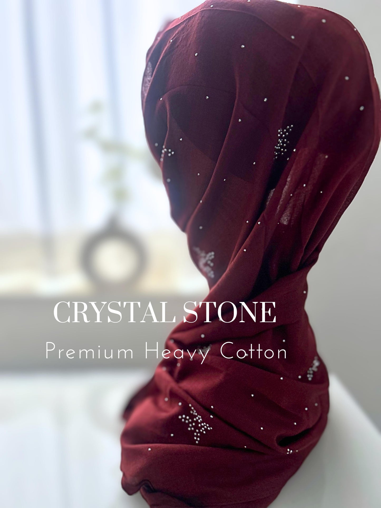 Premium Crystal Stone Heavy Cotton Hijabs