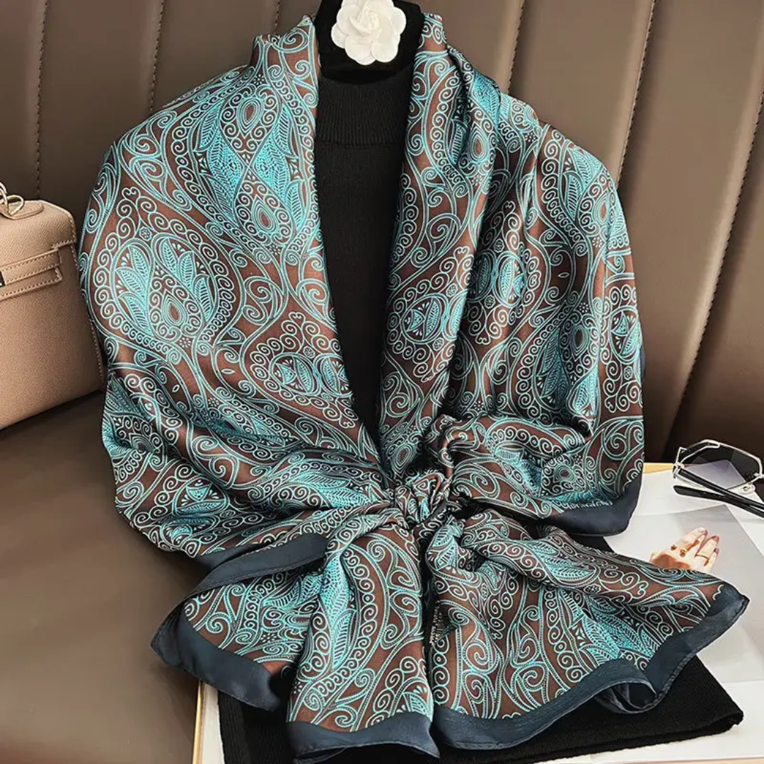 Zahra Veil Printed Silk Scarf