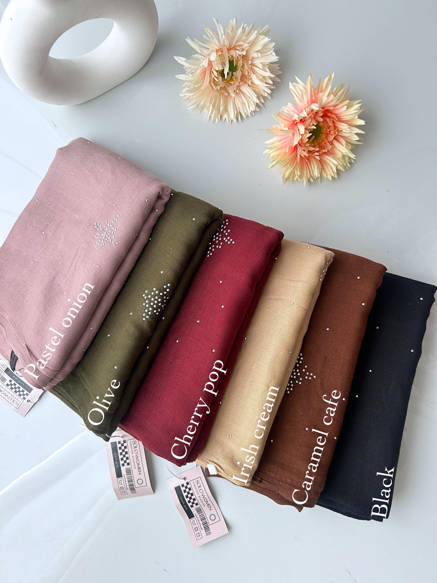 Premium Crystal Stone Heavy Cotton Hijabs