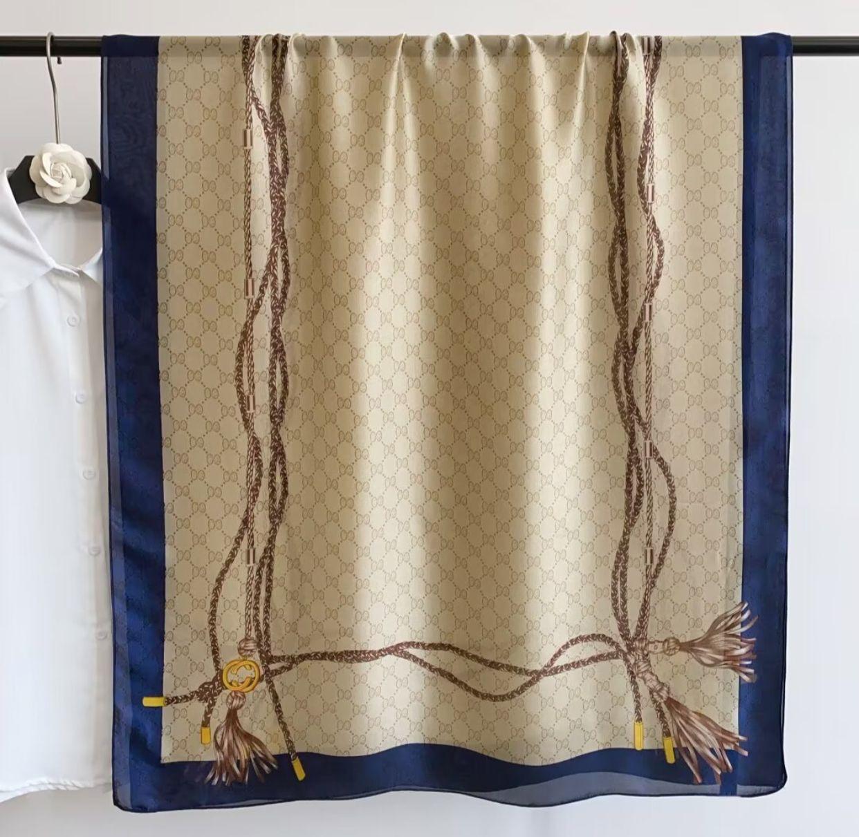 Royal Ropes Printed Silk Scarf