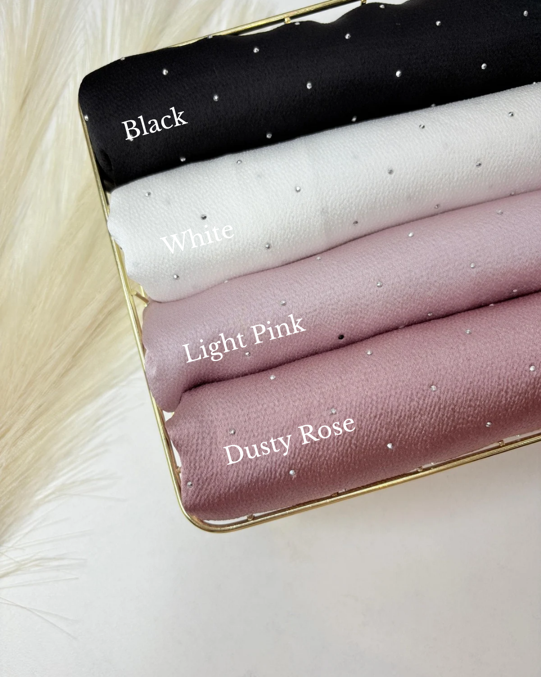 Yusraa Stone Bubble Satin Hijabs Summer Edition 25