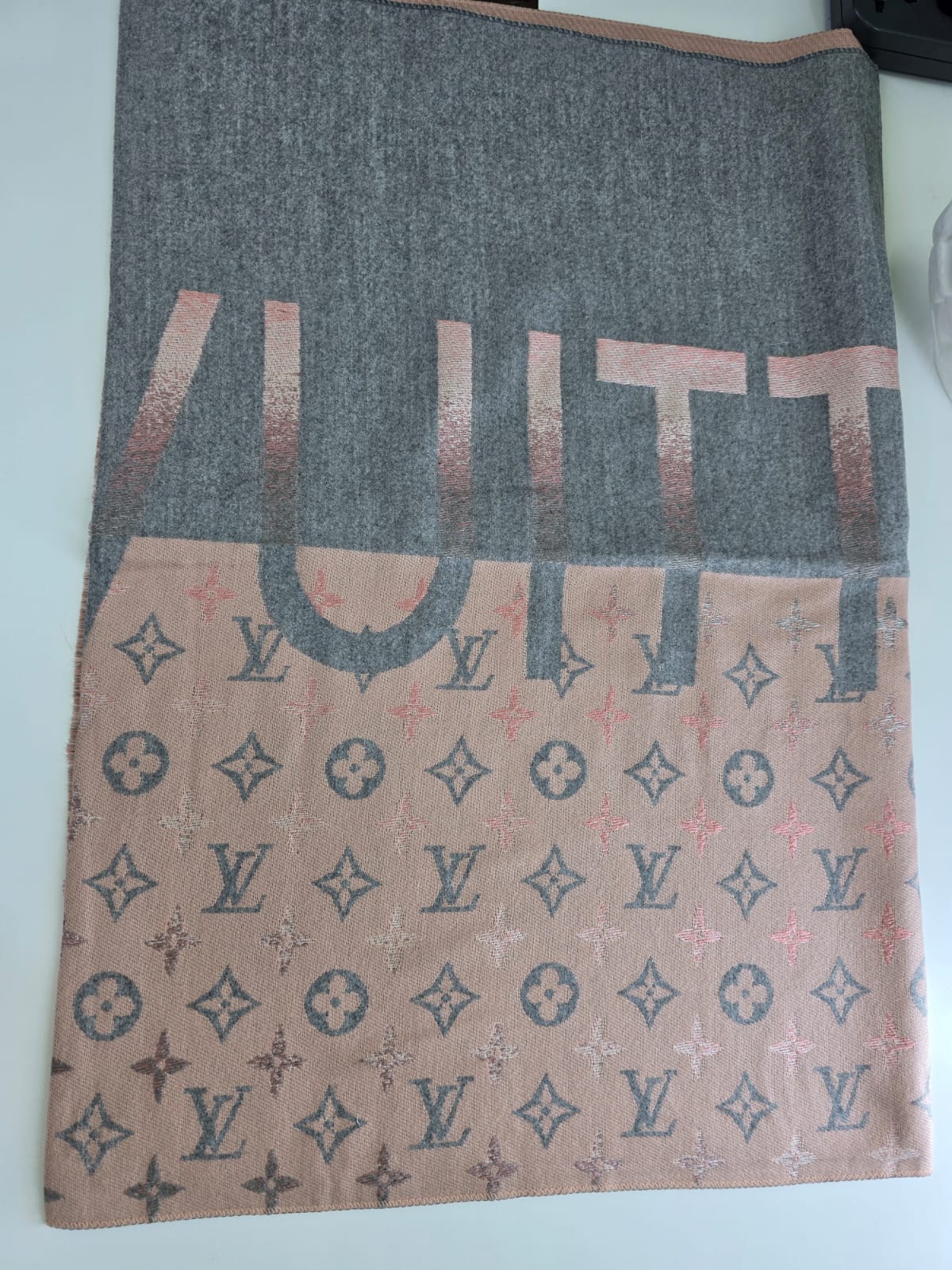 Gray Rose L Brand Printed Winter Shawls