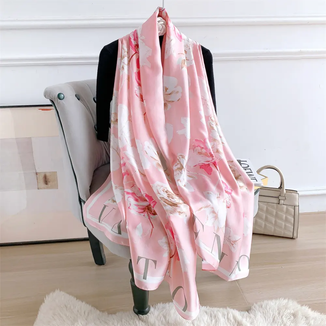 VAL Printed Silk Scarf