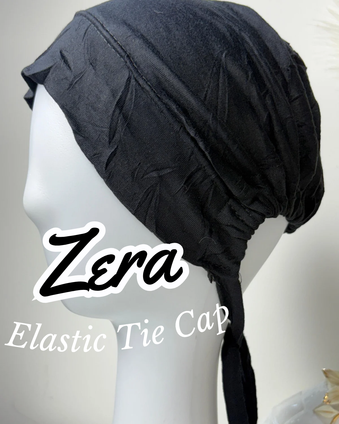 Zera Tie Hijab Caps (Elastic)