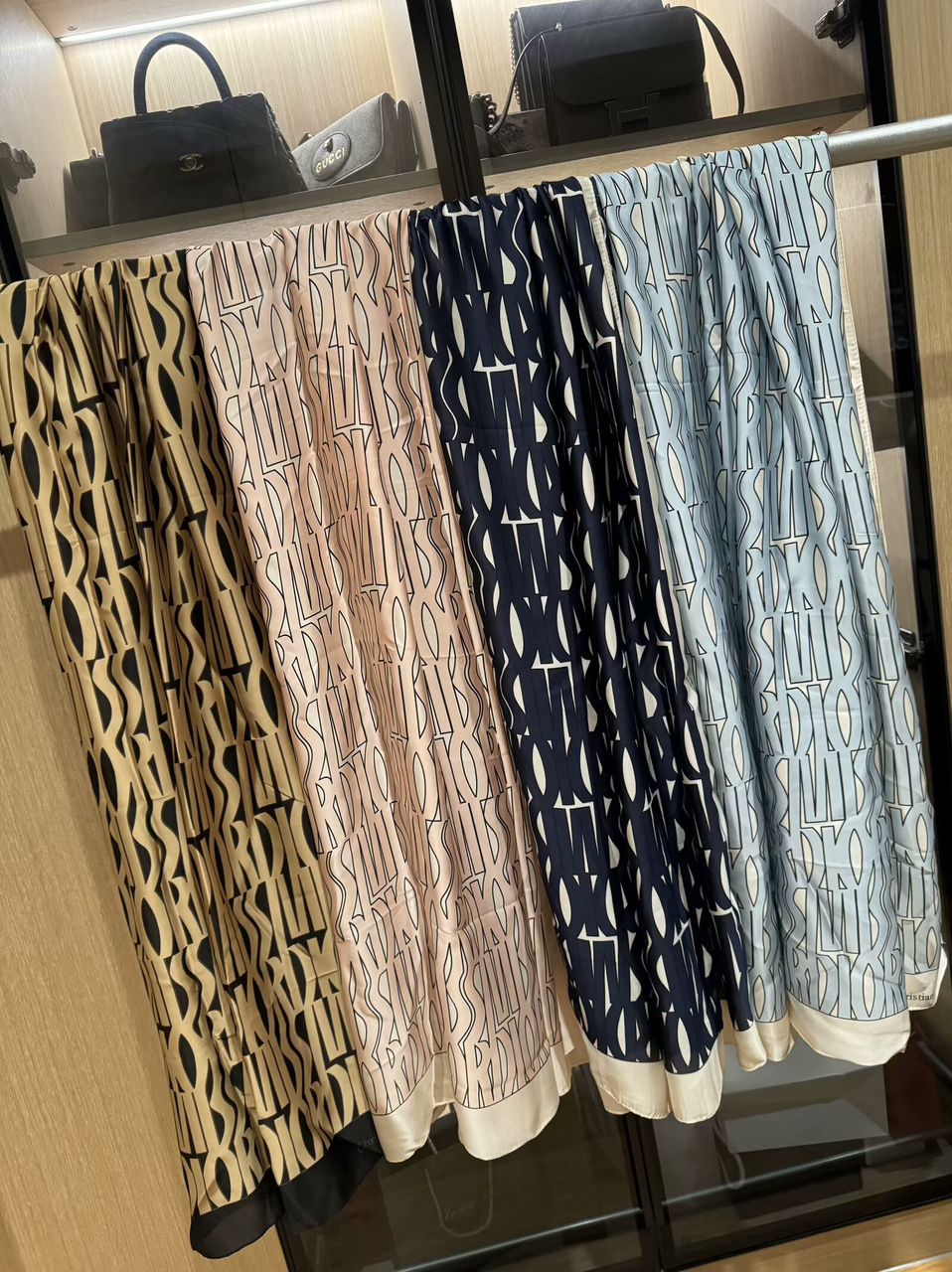 Brand Printed DC Silk Scarf