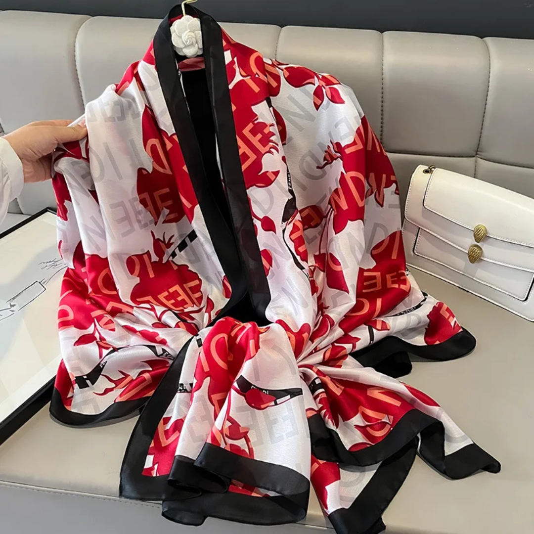 FNDI Printed Silk Scarf