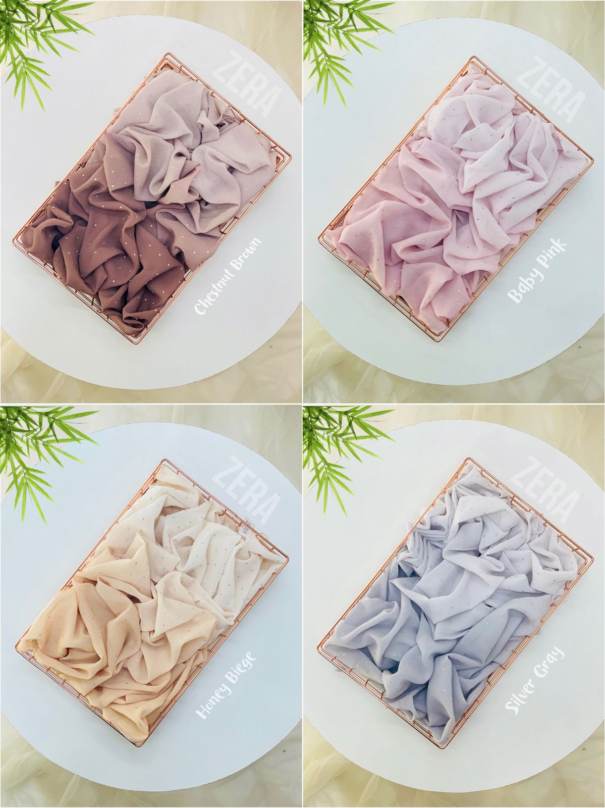 Zera Premium Ombre With Full Stone Hijabs