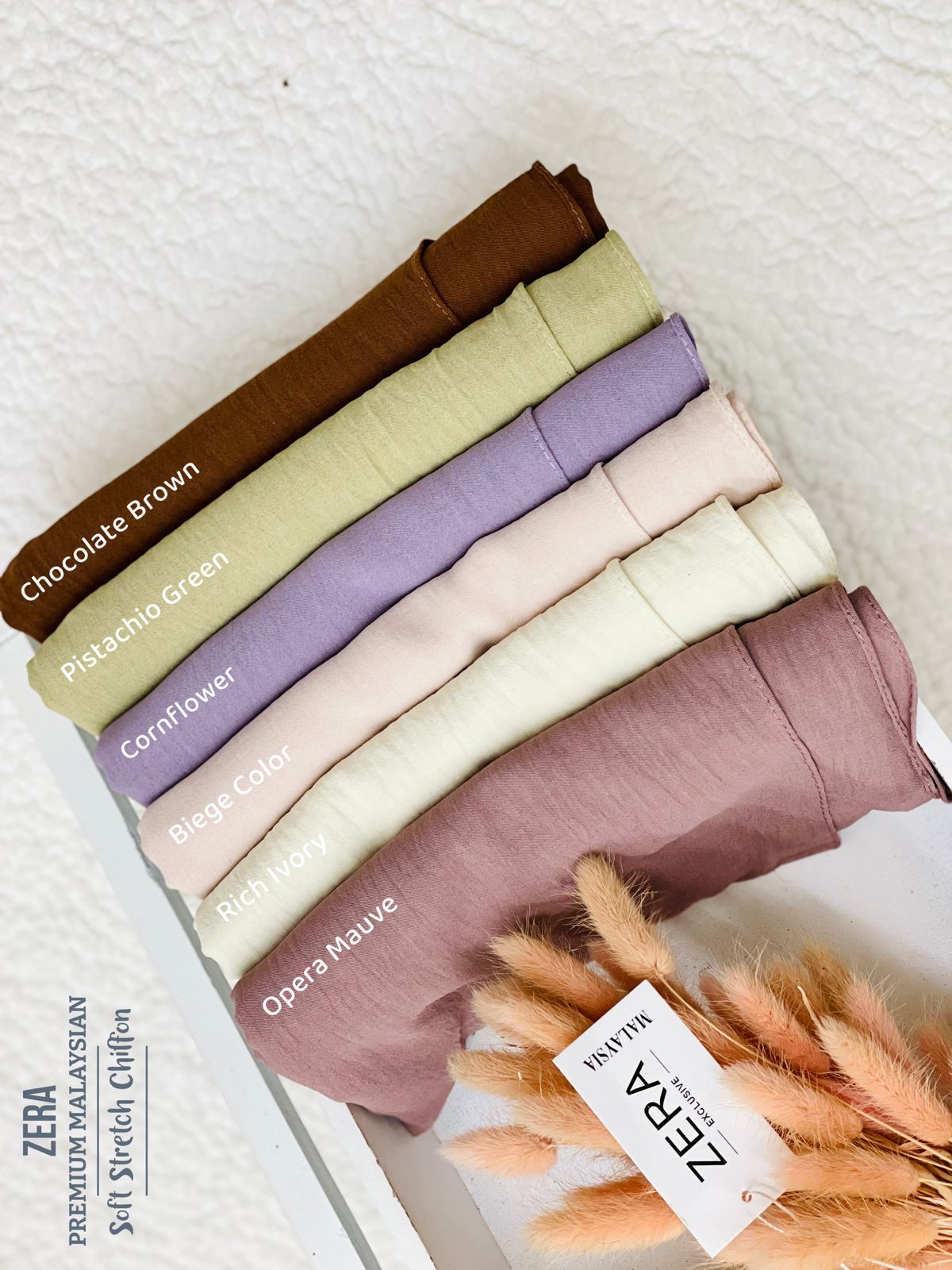 Zera Premium Malaysian Crushed Soft Chiffon Hijabs