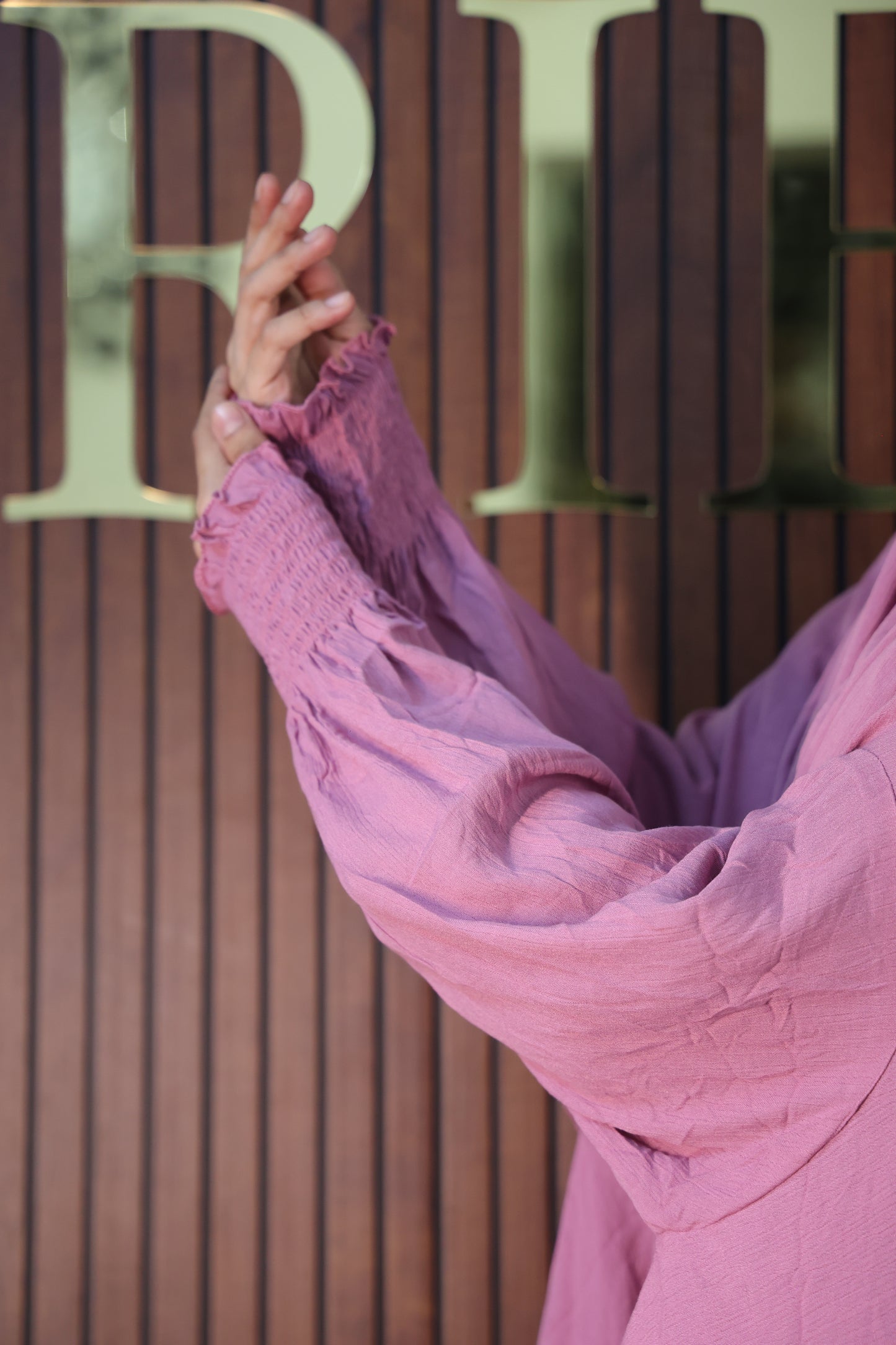 Dusty Pink Prayer Makhana Hijab for Salah