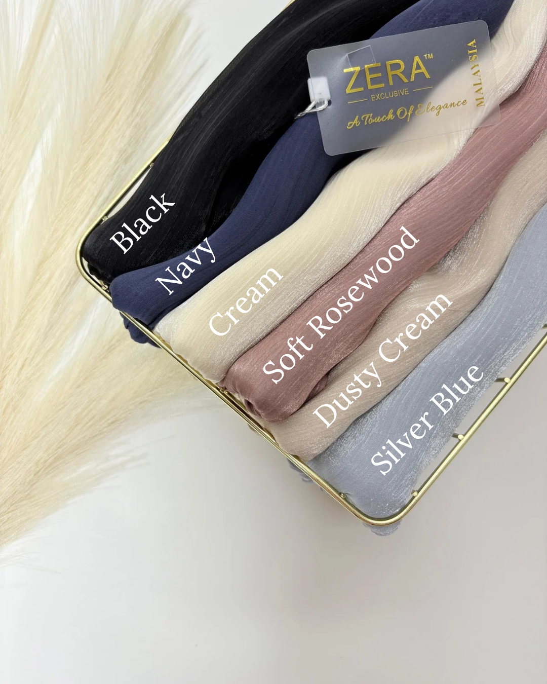 Zera Organza Shimmer 2 Meter Crochet Hijabs